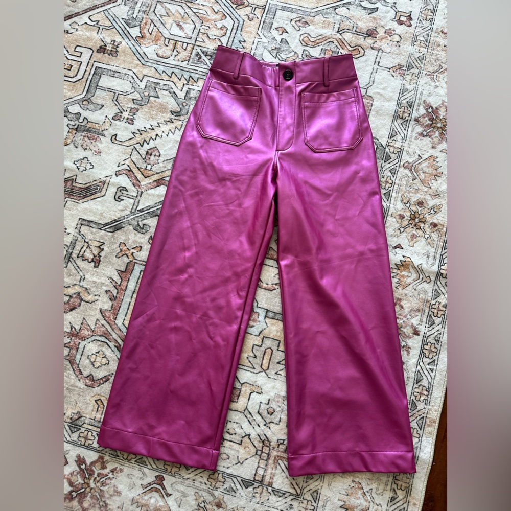 Antropologie Pink Metallic Pant NEW